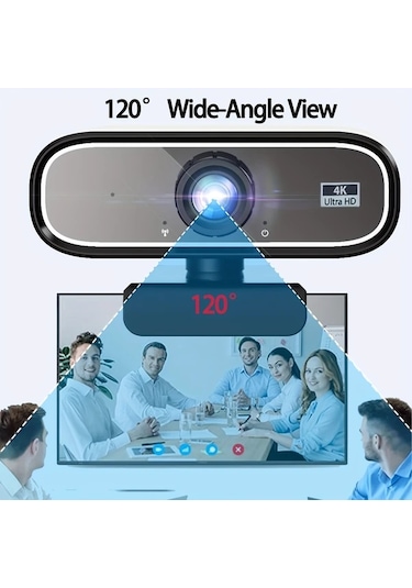 Chuangyinshop Fhd-1080p Webcam Q5 Black Exhqdr Q5 Uhd 4k 120 Derece Genis Acili Usb Kamera Tip C Adaptorlu Tripod