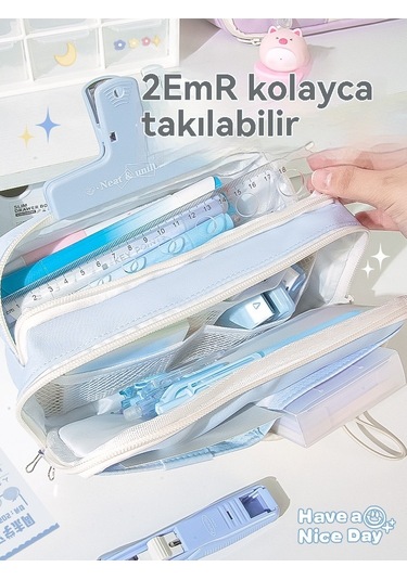 Çeşitli Katlar İle Büyük Kapitet Durum Kutusu Pastel Yeşil