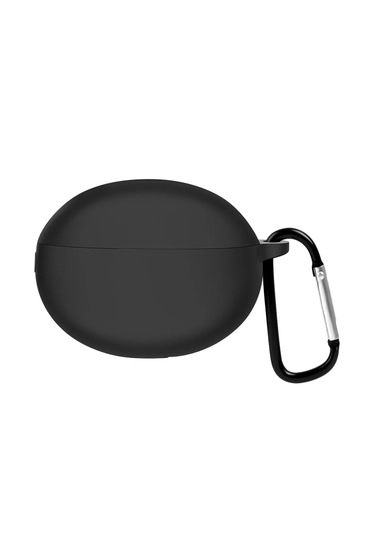 Huawei Freebuds 5i / Freebuds 6i Uyumlu Silikon Kılıf Kanca Siyah