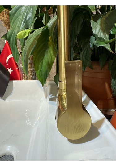İsaoğlu Yapı Mat Gold Evye Bataryası Mat Altın Musluk Armatür Gold