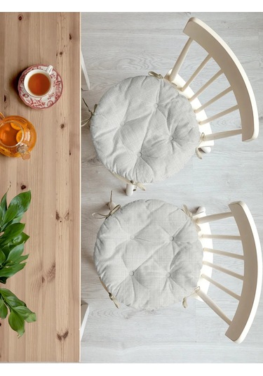 Mia Cara Sandalye Yastık Seti 40 Cm 2 Adet 391145651 Açık Gri
