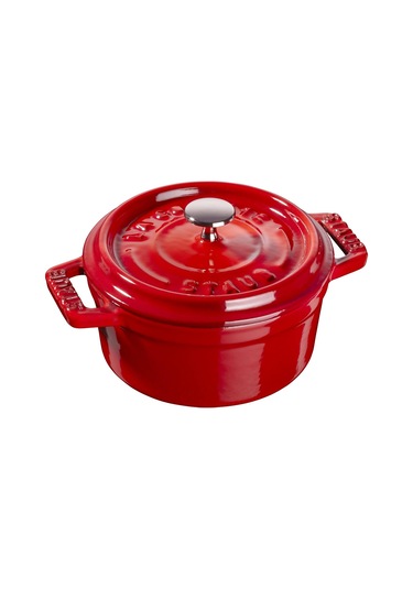 Staub Mini Cocotte, İndüksiyonlu, Dökme Demir, Kiraz Kırmızısı, 1 Diğer