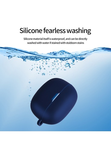 Xiaomi Redmi Buds 5 Pro Uyumlu Soft Silikon Kılıf+kanca Lacivert