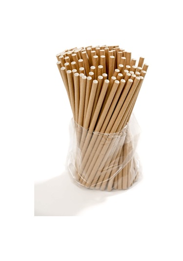 Kağıt Pipet Kraft Sargısız 8x195 Mm 3500 Adet Diğer