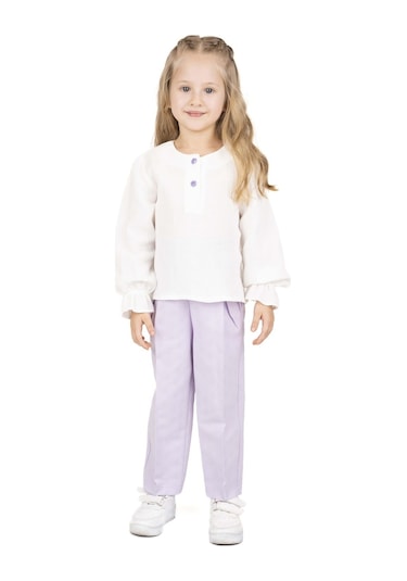 Best Kids Kız Çocuk Düğmeli Bluz Bb24yk12294 001