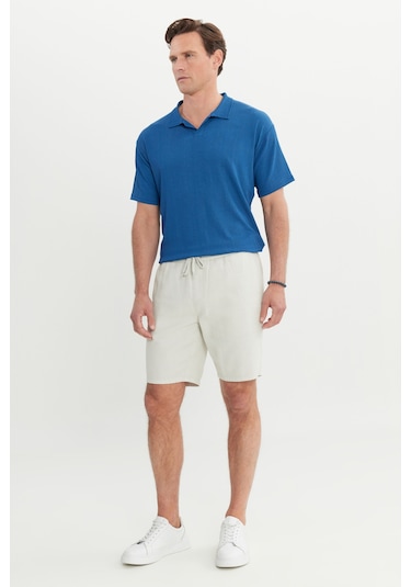 Erkek Acık Grı %100 Pamuk Comfort Fit Beli Bağlamalı Flamlı Yan Cep Şort Açık Gri Erkek Acık Grı %100 Pamuk Comfort Fit Beli Bağlamalı Flamlı Yan Cep Şort Açık Gri