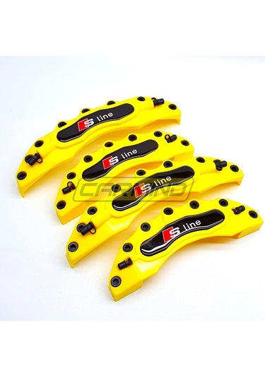 Audi Sline Sarı Kaliper Kapak Seti 4 Lü