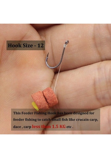 30 Adet Besleyici Balıkçılık Kanca Sazan Balıkçılık Kancaları Yüksek Karbonlu Çelik Olta Yöntemi Besleyici Balıkçılık Aksesuarları Balıkçılık İçin 8