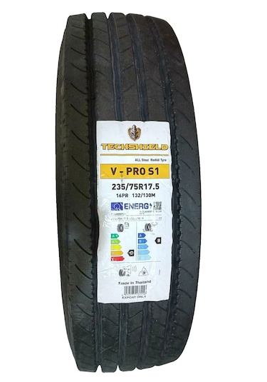 235/75 R17.5 132m 16pr Vpro S1 Düz M+s Techshıeld, 2025 Tayland Üretim