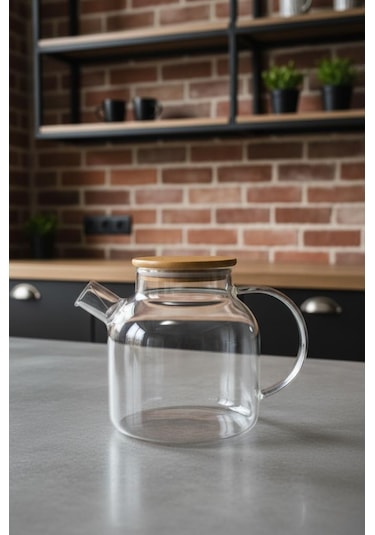 Bambum Taric - Cam Demlik 1500ml Şeffaf