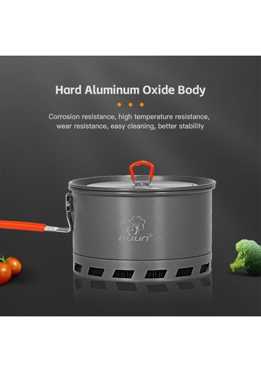 Createtech Skycity Renkli Yürüyüş Ve Kamp Tenceresi 1.5/2.1l Seyahat Seti - Hava Açık Çok Renkli