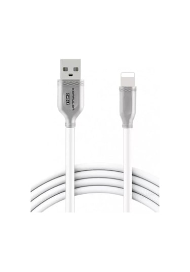 Büro Ev Ofis Cihazları İçin Beyaz 1mt 3a Apple Uyumlu iOS Data Şarj Kablosu