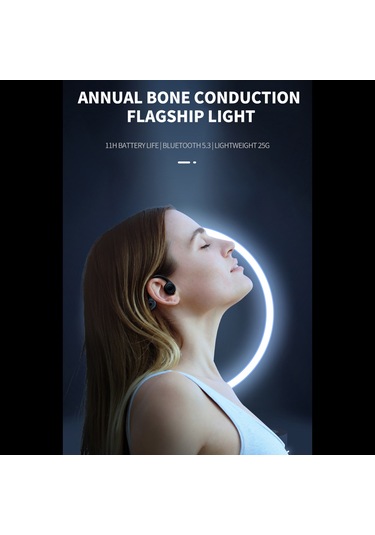 Skycity Kablosuz Kemik İletimli Spor Kulaklığı - 11 Saat Çalma Süresi, Suya Dayanıklı