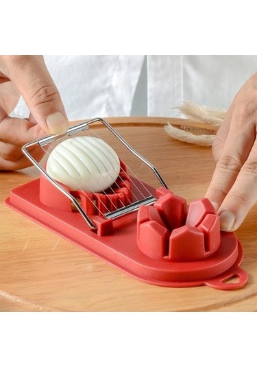 Fastbuy 3'ü 1 Arada Yumurta Kesici, Beyaz, Asılı Delikli, Bpa Ayrılabilir, Mutfak Malzemesi Beyaz