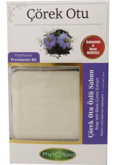 Phytoflora Çörek Otu Sabunu 130 G + Sabunluk + Kese