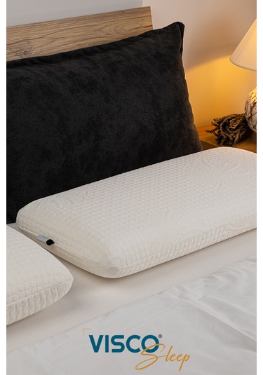 Visco Yastık Norma Uzun Klasik Viskon Kılıf Ergonomik 80x40x12 Cm
