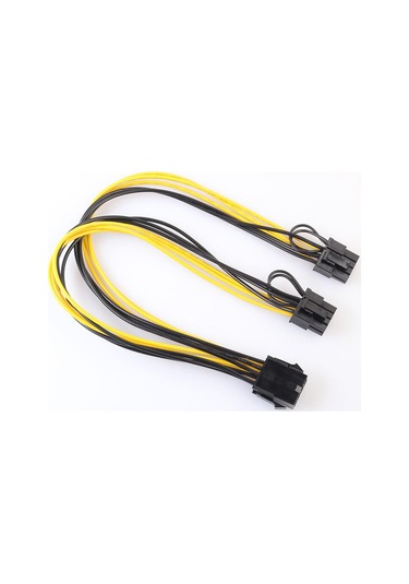 Suntek Pcı Express 8pin'den 2x 8pin'e 6+2 Güç Kaynağı Kablo