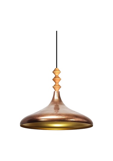 Patina Q Ahşap Tekli Avize Sarkıt Salon Mutfak Cafe Butik Lamba Aydınlatma Avizeler Patina