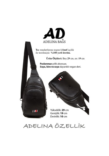 Siyah Vardy Göğüs Ve Omuz Çantası Çapraz Askılı Body Bag