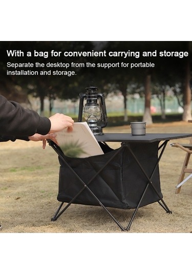 Bloomnest Ve Taşınabilir Tasarım Renkli Piknik, Masa Kompakt Katlanır Kamp, İçin Hafif Çok Barbekü Balıkçılık Alüminyum & Sn Çok Renkli, Pratik Kamp Ekipmanı Çok Renkli