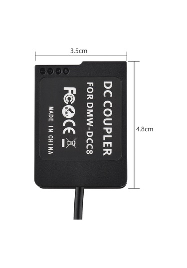 Youtek Panasonic Lumıx İçin Usb Type-c Pd Hızlı Şarj Desteği İle Sahte Pil Ve Kablo Seti