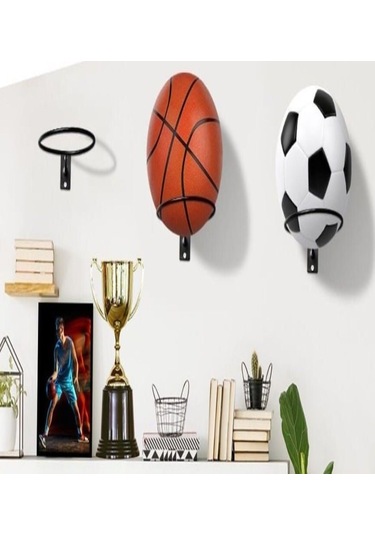 Houselabshop Basketbol Futbol Motosiklet Kaskı Çiçek Saksısı Havlu Duvar Rafı