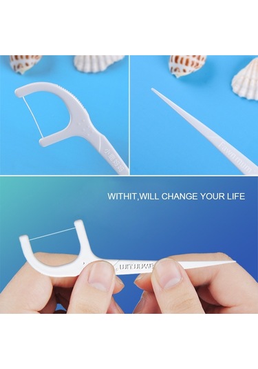 Sones Fawnmum Ultra İnce Güvenlik Düz Diş İpi Çubuğu Kemer Seçimi Kürdan İpi Taşınabilir Diş İpi Çantası