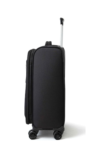 Pierre Cardin Ultra Light Siyah Kumaş Unisex Orta Boy Valiz 04p 001