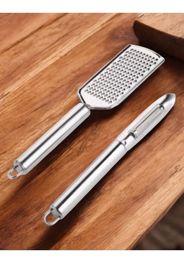 Mybru Paslanmaz Çelik Rende Ve Soyacak Penir Çikolata Zencefil Patates Limon Rende Ve Soyacak 2'li S Çok Renkli