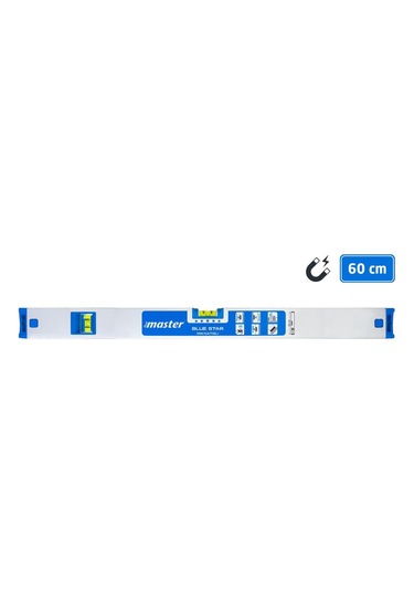 Master 506892 Blue Star Mıknatıslı Su Terazisi 60 Cm