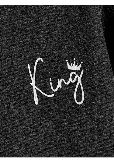 Unisex Kadın/erkek Harajuka Sokakt Oyun Kartı Baskı Siyah-17288 Siyah