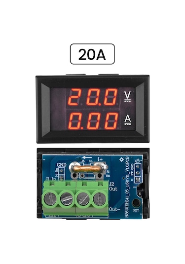 Aideepen Dc7v-100v 20a/50a Led Dijital Voltmetre Ampermetre - Yüksek Hassasiyetli Gerçek Zamanlı Ölçüm