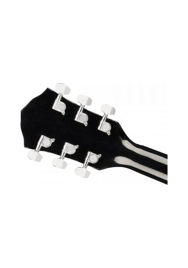 Fender Fa-125Ce Blk Elektro Akustik Gitar Kılıf + Askı + Jak + Pena