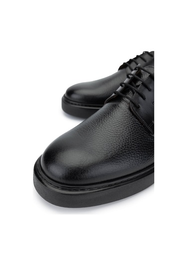 Tamer Tanca Erkek Hakiki Deri Siyah Casual Ayakkabı 537 3680 Erk Ayk Y25 Sıyah Siyah