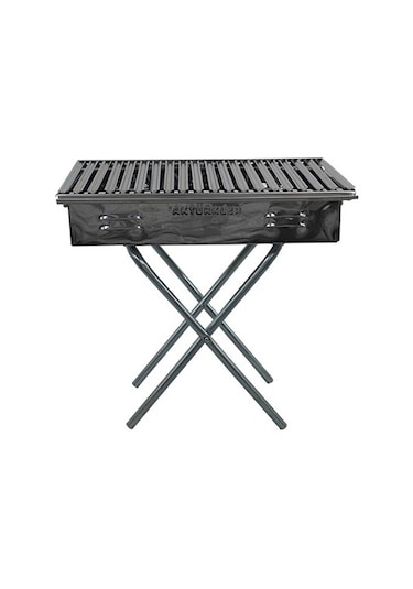 Aktürkler Paslanmaz Oluklu Küçük Seyyar Ayaklı Kömür Mangalı