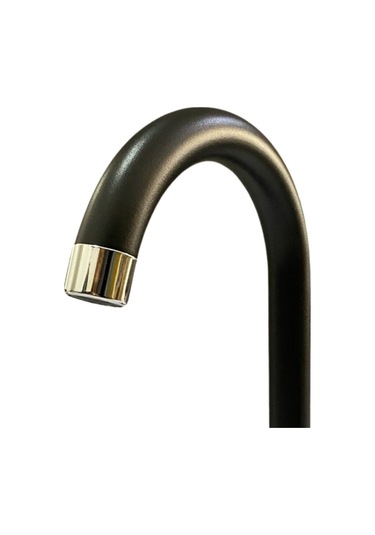 Rudi Armatür Lüx Pirinç Malzeme 360 Döner Gövdeli Siyah Lavabo Bataryası Siyah