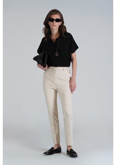 Lufian Sun Kadın Pantolon Ekru Ekru 121190003100520 Ekru