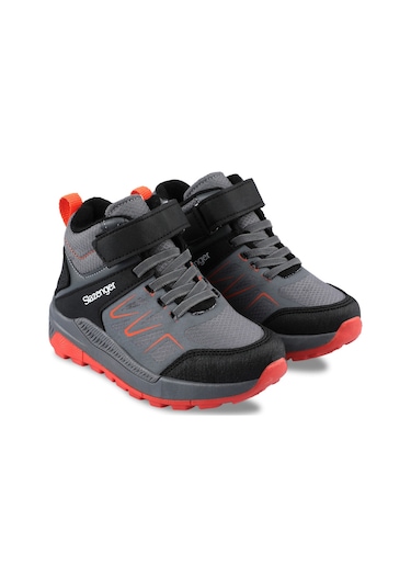 Slazenger  Kenton I Çocuk Cırt Cırtlı Koyu Gri Bot