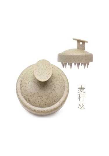 Haki Silikon Şampuan Fırça Kafası Saç Derisi Masaj Tarak Saç Yıkama Tarak Vücut Masaj Fırçası Banyo Duş Fırçası Salon Kuaförlük Aracı