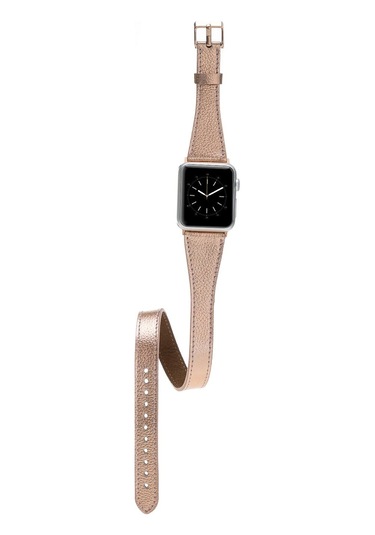 Mars İnce Çift Tur Apple Watch Deri Kordon