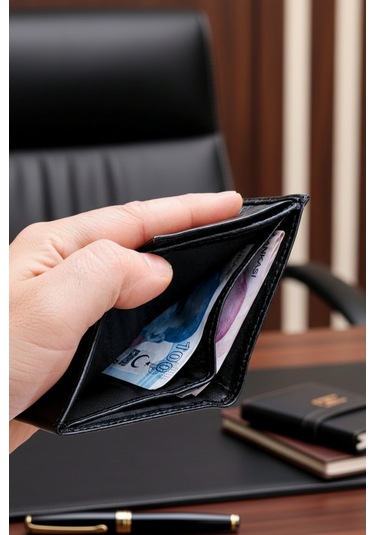 Hakiki Deri Erkek Cüzdan Dik Model 12 Kart - Bozuk Para Bölmeli - İsim Baskılı - Minimalist Tasarı Çok Renkli
