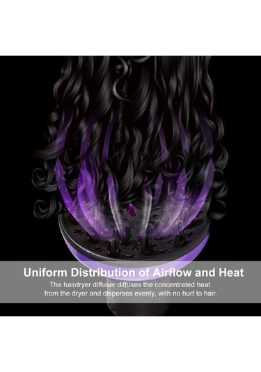 Springsun Evrensel Saç Kurutma Difüzörü - Dalgalı Ve Kıvırcık Saçlar İçin Mükemmel Şekillendirme Aracı