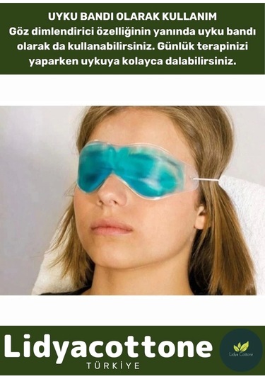 Premium Soğuk Sıcak Uygulama Göz Terapi Bandı Işık Önleyici Göz Dinlendirme Jel Uyku Bandı Çok Renkli