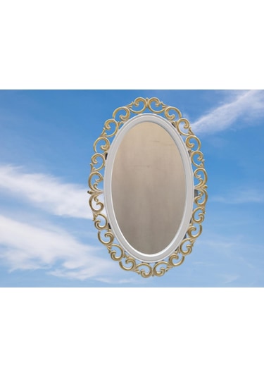 Ayna-Dresuar Motifli Model Parlak Gold Renk Kayın Torna Kutu Içi(486072426) Altın