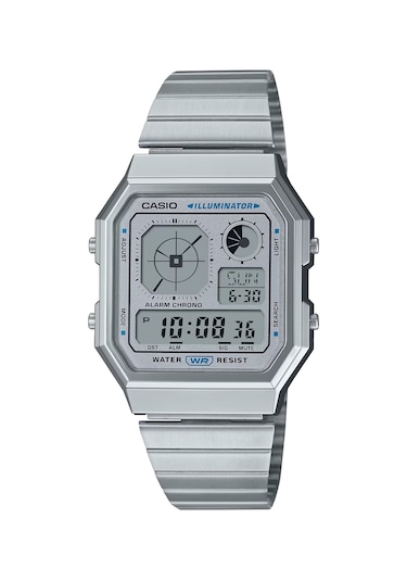 Casio A130we-7adf Vintage Retro Kol Saati Metalik Gri