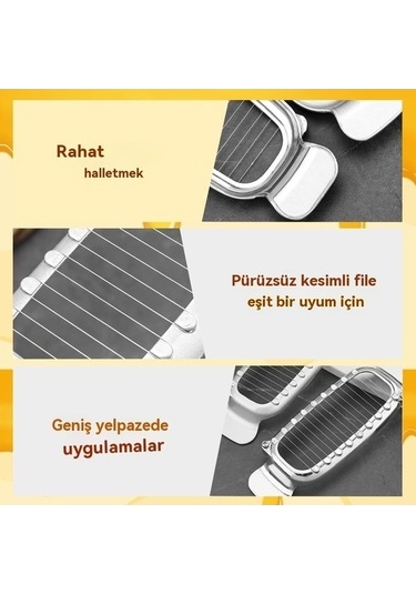 Createtech 2024 Yenilikçi Paslanmaz Çelik Dilimleyici, Pratik El Taşınabilir Kesici Diğer