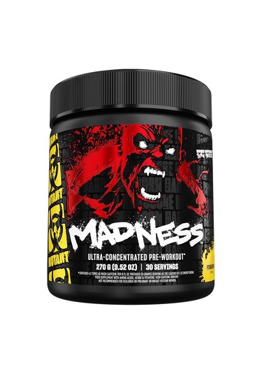 Mutant Madness Preworkout Powder Supplement Performance Pump 30 Servis