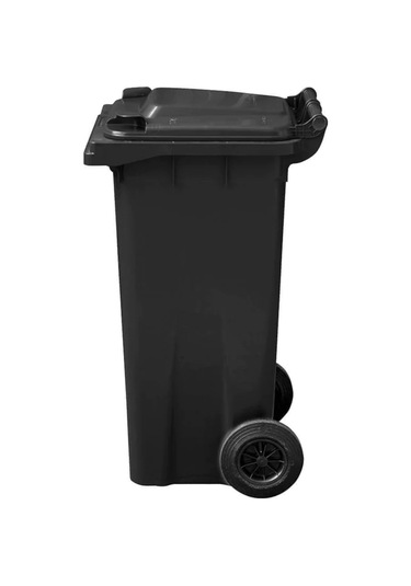 Siyah Renk 120 Lt Çöp Kovası, Çöp Konteyner Siyah