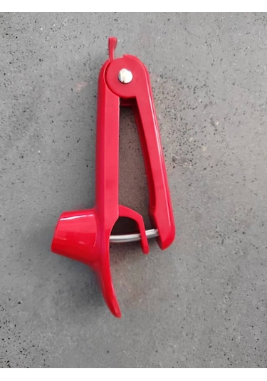 Dofolink 420 Çelik Kiraz & Hurma Çekirdek Çıkarıcı, Basma Mekanizması İle Hızlı Mutfak Aracı Kırmızı