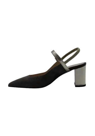 Poletto Hakiki Deri Altın Ayakkabı Stiletto 9841 88-1346 Altın